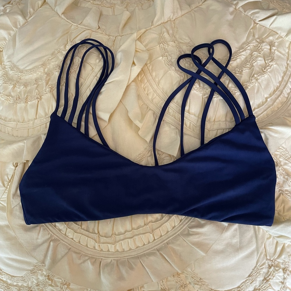 Boys + Arrows Blue Bikini Top